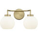 Oprah 2 Light 15.00 inch Bathroom Vanity Light